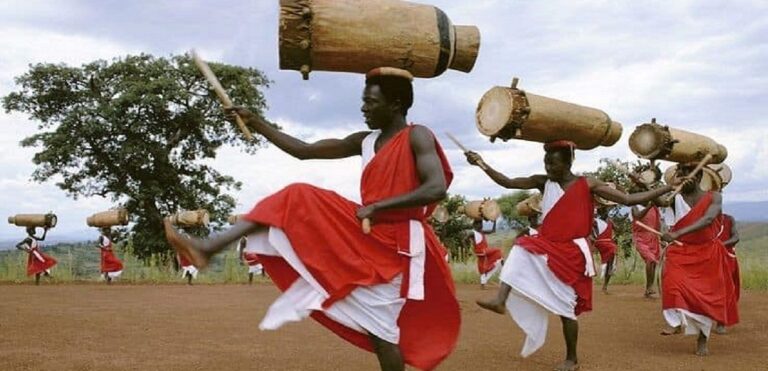 Burundi Drummer-Dancers and Manipuri Pung men