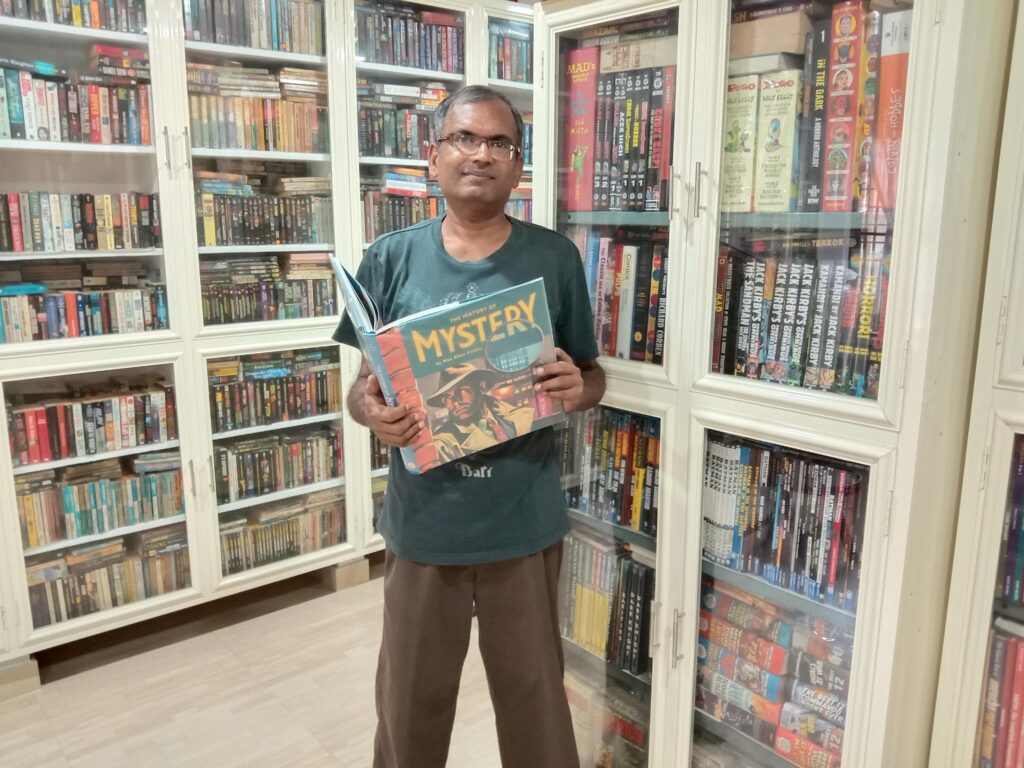 Vineeth Abraham at his library